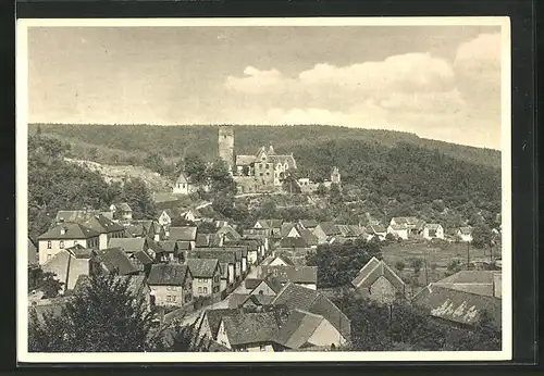 AK Cransberg / Taunus, Totalansicht mit Schlosscafe