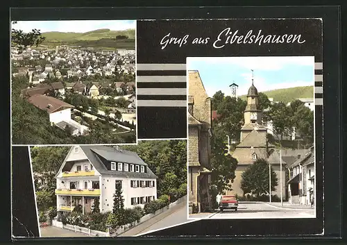 AK Eibelshausen, Gesamtansicht, Kirche, Gasthaus