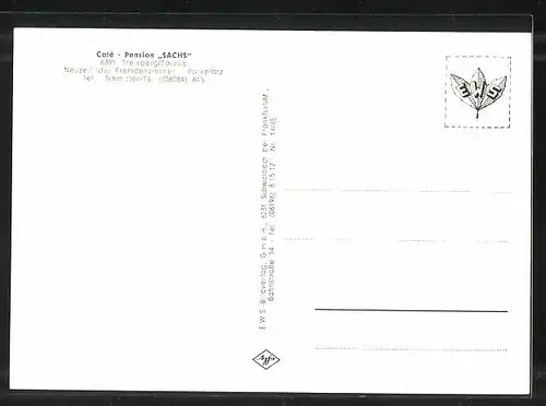 AK Treisberg / Taunus, Café und Pension Sachs, Gesamtansicht