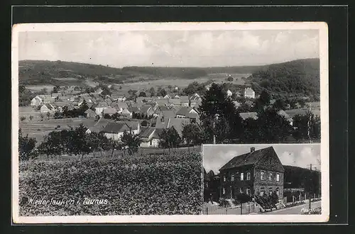 AK Niederlauken /Taunus, Poststelle, Gesamtansicht