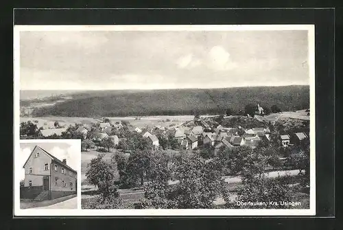 AK Oberlauken, Totalansicht mit Waldstück