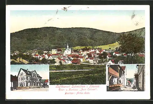 AK Schmitten /Taunus, Gasthaus zum Ochsen, Totalansicht