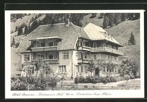 AK Hinterstein /Allgäu, Hotel Pension Weidmanns Heil