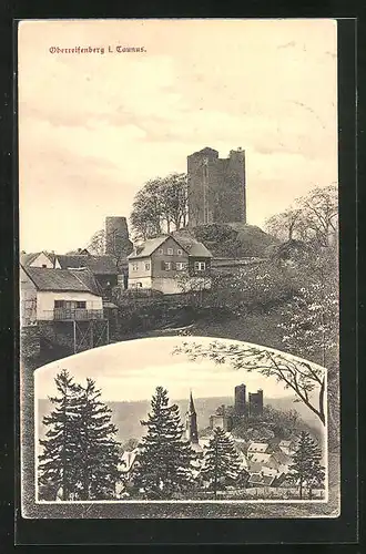 AK Oberreifenberg i. T., Burg Ruine