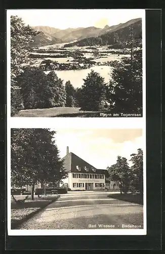 AK Bad Wiessee /Tegernsee, Badehaus, Egern am Tegernsee