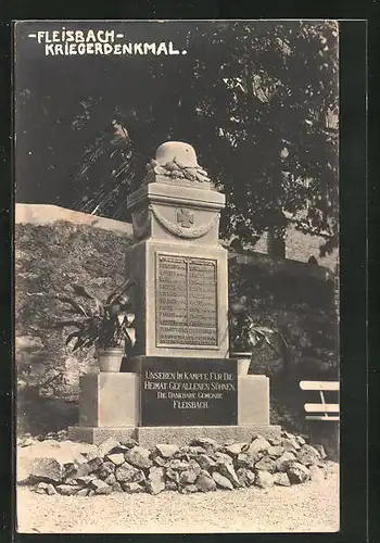 AK Fleisbach, Kriegerdenkmal