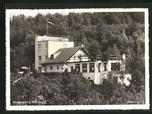 AK Rottendorf b. Würzburg, Café Waldhaus