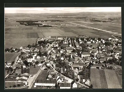 AK Giebelstadt, Teilansicht vom Flugzeug aus