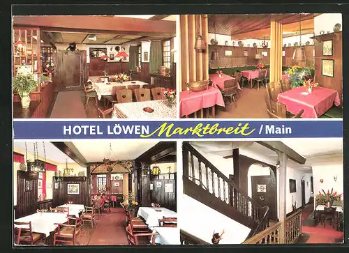 AK Marktbreit /Main, Hotel Löwen, Innenansichten