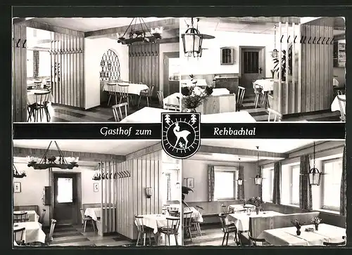 AK Grafengehaig /Ofr., Gasthof zum Rehbachtal, Innenansichten