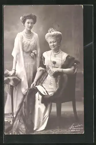 AK Kaiser Auguste Viktoria mit Tochter Prinzessin Victoria Louise von Preussen