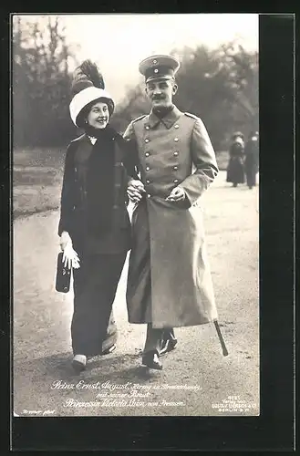 AK Victoria Louise Herzogin von Braunschweig u. Prinz Ernst August