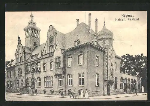 AK Hagenau, Kaiserliches Postamt