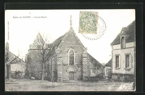 AK Cudot, Église, Sainte-Alpaix