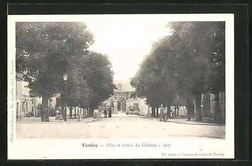 AK Tanlay, Allée et entrée du Chateau