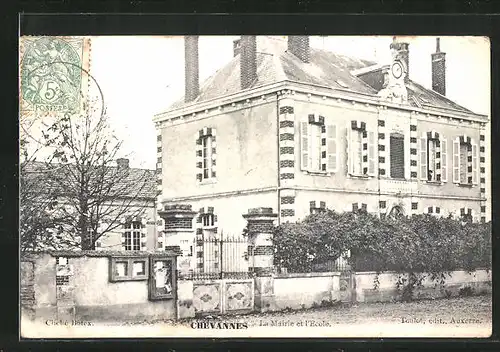 AK Chevannes, La Mairie et l'Ecole