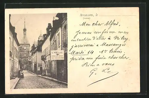 AK Avallon, Strassenpartie