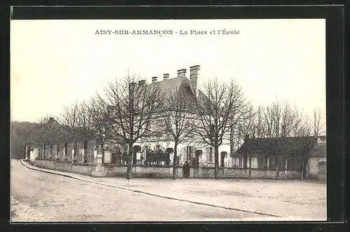 AK Aisy-sur-Armancon, La Place et l'Ecole