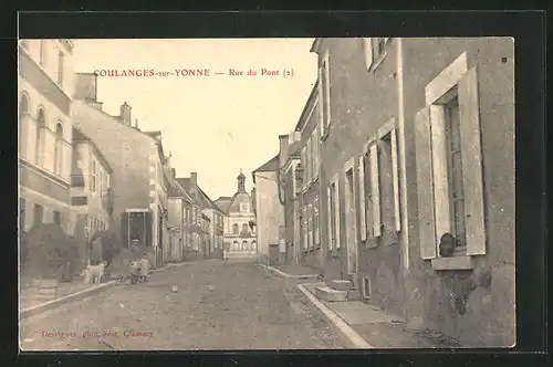 AK Coulanges-sur-Yonne, Rue du Pont