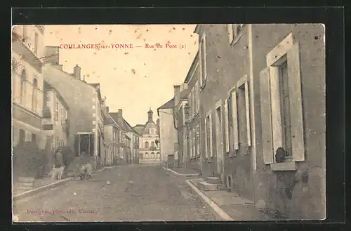 AK Coulanges-sur-Yonne, Rue du Pont