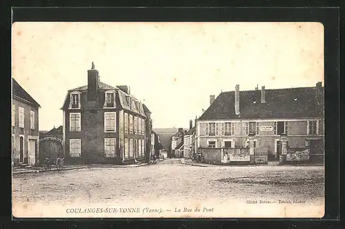 AK Coulanges-sur-Yonne, La Rue du Pont