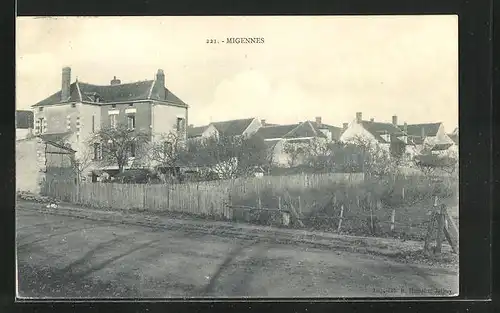 AK Migennes, Ortsansicht, Strassenpartie