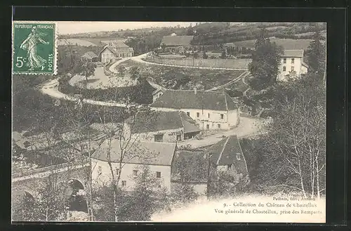 AK Chastellux, Vue générale, prise des Remparts