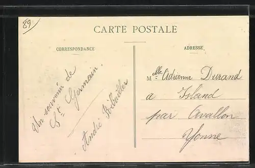 AK Chastellux, Vue générale, prise des Remparts