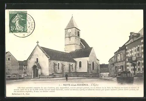 AK Nuits-sous-Ravières, l'Eglise