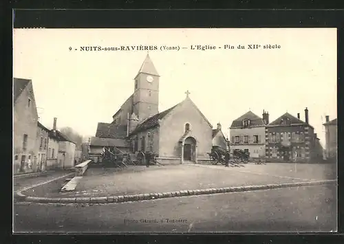 AK Nuits-sous-Ravières, L'Eglise, Fin du XIIe siècle