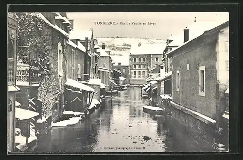 AK Tonnerre, Rue de Venise es hiver