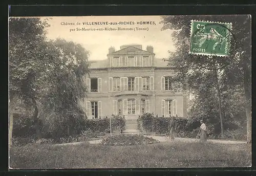 AK St-Maurice-aux-Riches-Hommes, Chateau de Villeneuve-aux-Riches-Hommes, Schloss