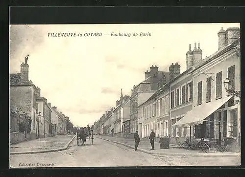 AK Villeneuve-la-Guyard, Faubourg de Paris