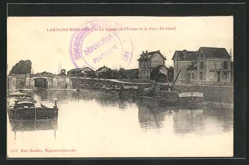 AK Laroche-Migennes, Le Bassin de l`Yonne et le Pont du Canal
