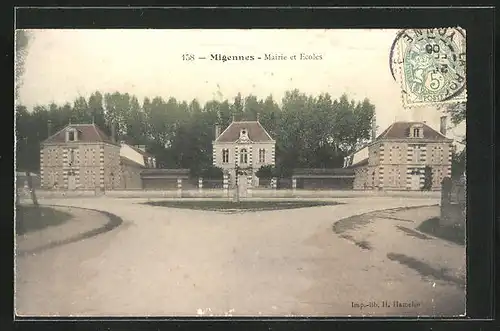 AK Migennes, Mairie et Ecoles