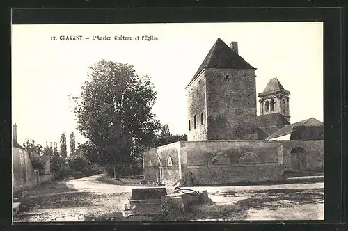 AK Cravant, L`Ancien Chateau et l`Eglise