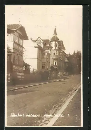 Foto-AK Tambach-Dietharz, Waldstrasse 1, Strassenpartie