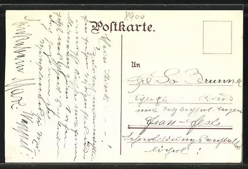Künstler-AK Augsburg, 3. Schwäb.-Bayer.-Bundesschiessen 1909, Schütze mit seiner Waffe