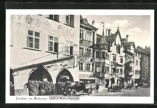 AK Lindau im Bodensee, Gasthaus zum Sünfzen, Maximilianstrasse