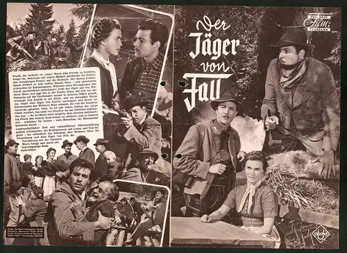 Filmprogramm DNF, Der Jäger von Fall, Rudolf Lenz, Traute Wasslerm Erwin Stahl, Regie Peter Ostermayr