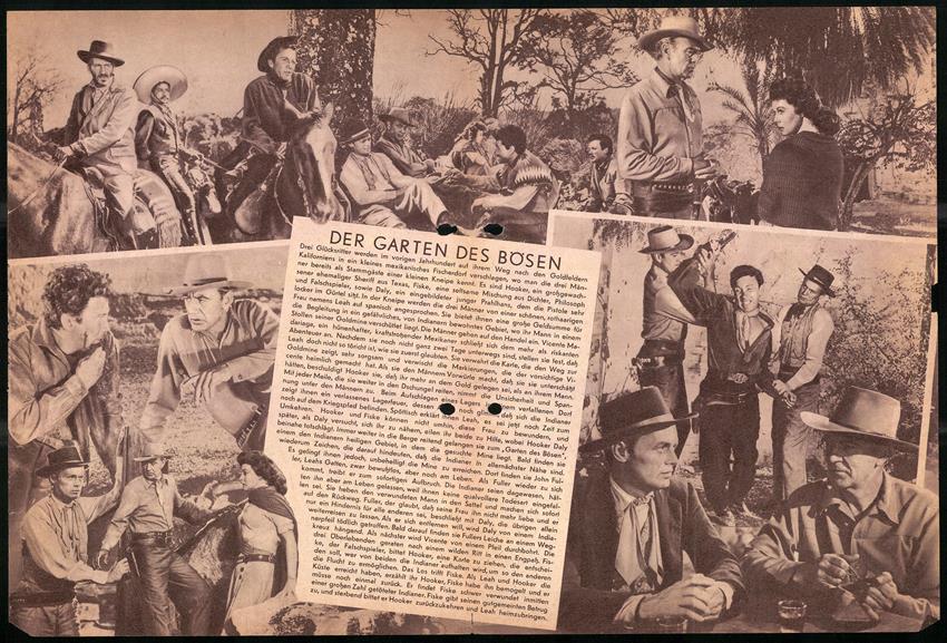 Filmprogramm DNF, Der Garten des Bösen, Gary Cooper, Susan Hayward, Hugh Marlowe, Regie Henry Filmprogramm DNF, Der Garten des Bösen, Gary Cooper, Susan Hayward, Hugh Marlowe, Regie Henry