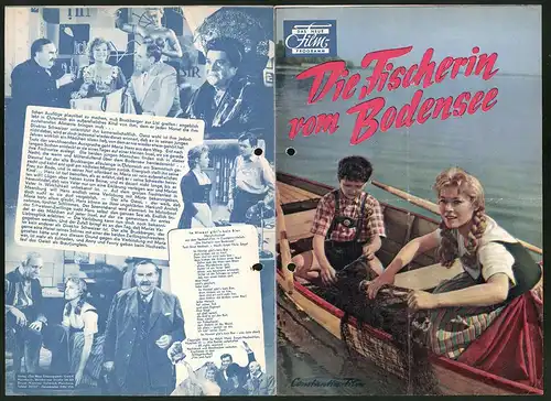 Filmprogramm DNF, Die Fischerin vom Bodensee, Marianne Held, Annie Roser, Joe Stöckl, Regie Harald Reinl