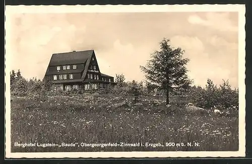 AK Zinnwald i. Erzgeb., Berghotel Lugstein-Baude