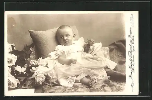 AK Prinz Alexander Ferdinand von Preussen als Baby