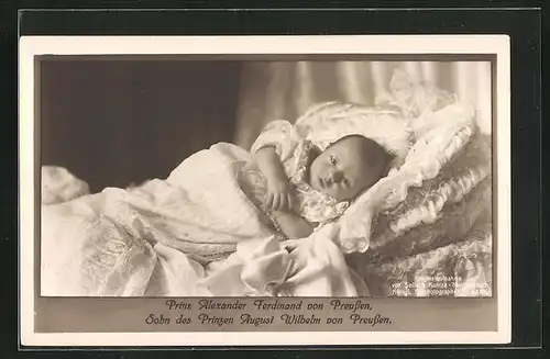 AK Prinz Alexander Ferdinand von Preussen als Kind