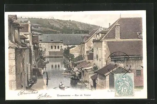 AK Tonnerre, Rue de Venise, Strassenpartie