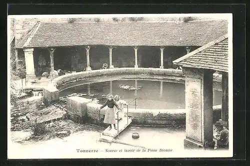 AK Tonnerre, Source et lavoir de la Fosse Dionne