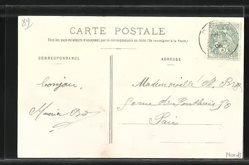 AK Tonnerre, La Rue Saint-Michel