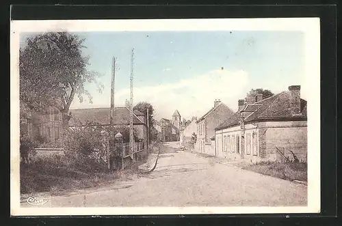 AK Egriselles-le-Bocage, Entrée du Pays