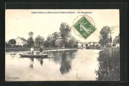 AK Druyes-les-Belles-Fontaines, Le Ruisseau